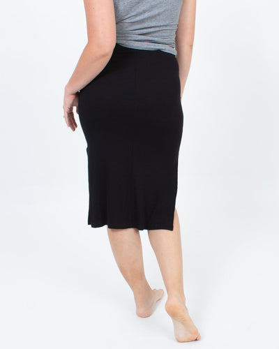 LNA Clothing Small Ribbed Midi Skirt