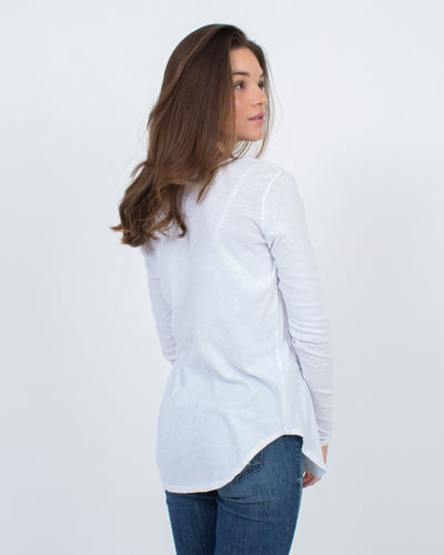 LNA Clothing XS Long Sleeve Cutout Top