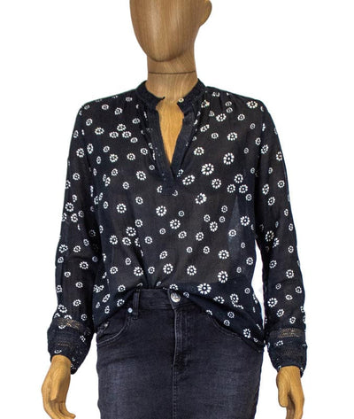 LOCAL Clothing XS Black V-Neck Blouse