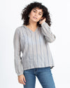 LOCAL Clothing XS Striped Blouse