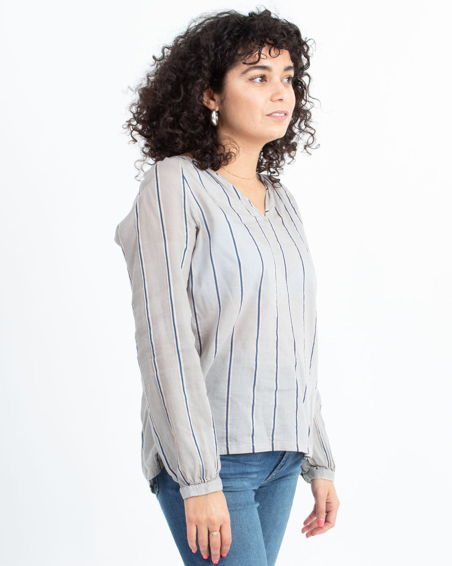 LOCAL Clothing XS Striped Blouse