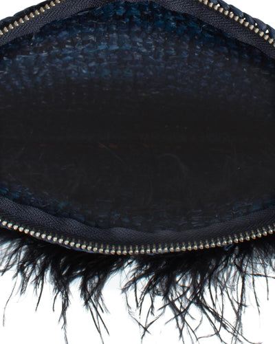 Loeffler Randall Bags One Size Navy Woven Clutch