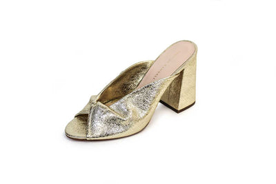 Loeffler Randall Shoes Large | US 10 Champagne Foiled "Laurel" Heels