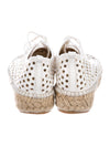 Loeffler Randall Shoes XS | US 5 White Perforated Leather Espadrille Sneakers