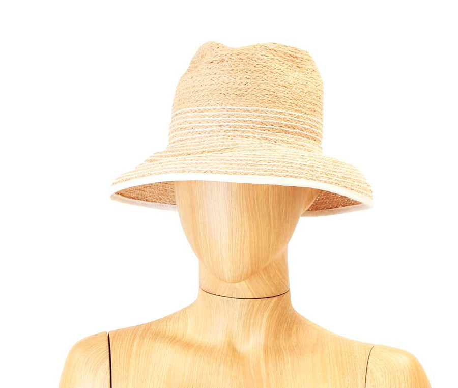 Lola Hats Accessories One Size Striped Straw Bucket Hat