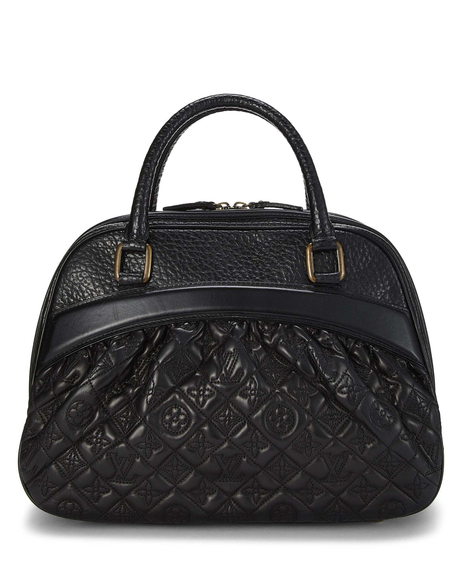 Louis Vuitton Black Monogram Leather Slip on Loafers Size 36.5