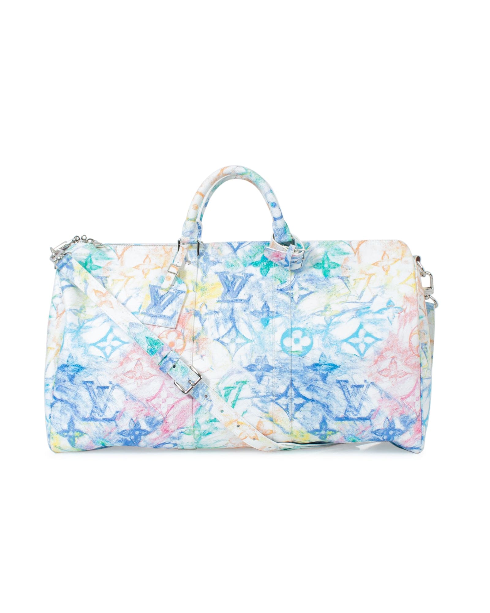 Louis Vuitton Bags One Size Pastel Watercolor Keepall 50 Weekender Bag