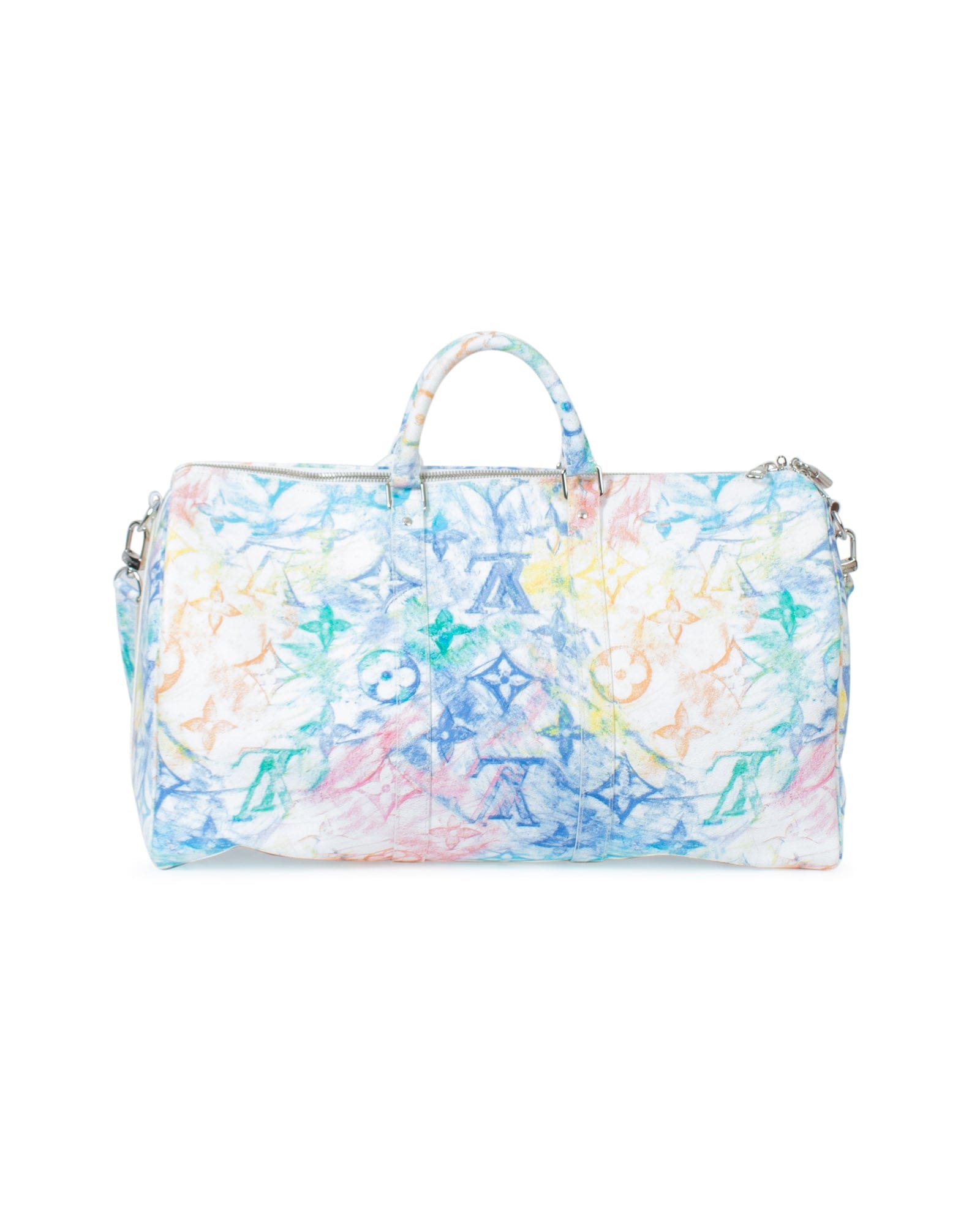 Louis Vuitton Bags One Size Pastel Watercolor Keepall 50 Weekender Bag