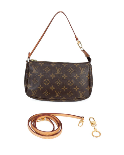 Louis Vuitton Bags One Size Vintage Monogram Crossbody Pouchette Shoulder Bag