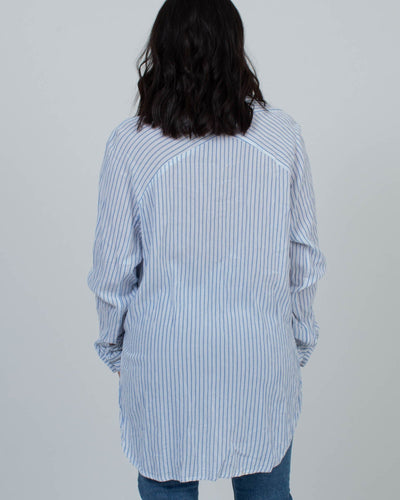 Love Stitch Clothing Small Striped Button Down Blouse