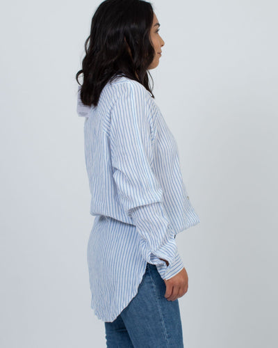 Love Stitch Clothing Small Striped Button Down Blouse