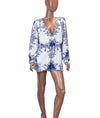 Lovers + Friends Clothing Small Printed Long Sleeve Romper