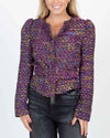 Lovers + Friends Clothing XS Purple Marbled Tweed Blazer