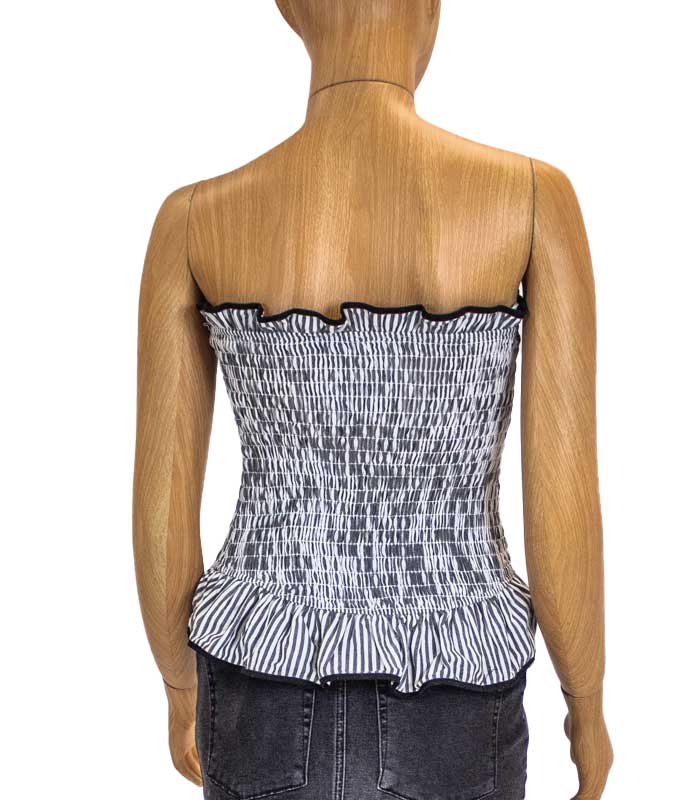 Lovers + Friends Clothing XXS Smocked Strapless Top
