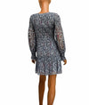 LoveShackFancy Clothing Small Metallic Ruched Mini Dress