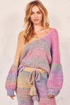 LoveShackFancy Clothing Small "Rio Rainbow Pullover" Sweater