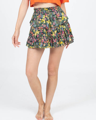 LoveShackFancy Clothing Small Ruffle Mini Skirt