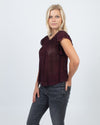 LoveShackFancy Clothing Small Sheer Blouse