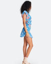LoveShackFancy Clothing Small "Sonora" V-Neck Flutter Sleeve Mini Dress