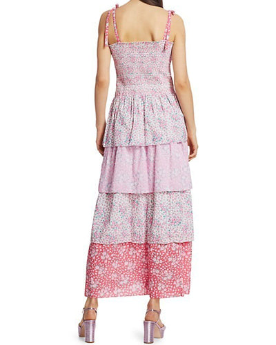 LoveShackFancy Clothing XS "Caressa" Tiered Ruffle Maxi Dress
