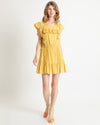 LoveShackFancy Clothing XS Ruffle and Applique Dress