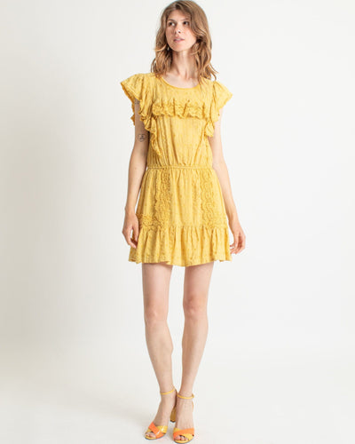 LoveShackFancy Clothing XS Ruffle and Applique Dress