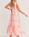 LoveShackFancy Clothing XXS | 00 "Burrows" Pink Maxi Dress