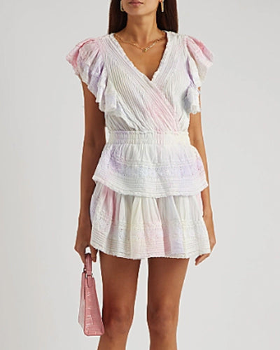 LoveShackFancy Clothing XXS | 00 "Gwen" Tie Dyed Mini Dress