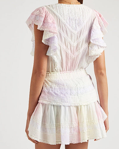 LoveShackFancy Clothing XXS | 00 "Gwen" Tie Dyed Mini Dress