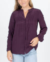 Lucky Brand Clothing XS Silk Button Down Blouse