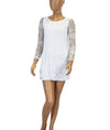 LUCKYLU Clothing Small | US 4 I FR 40 Lace Long Sleeve Dress