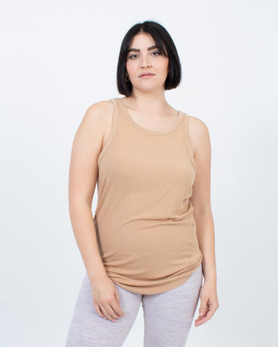 Lululemon Clothing Large Nude Ribbed Tank Top