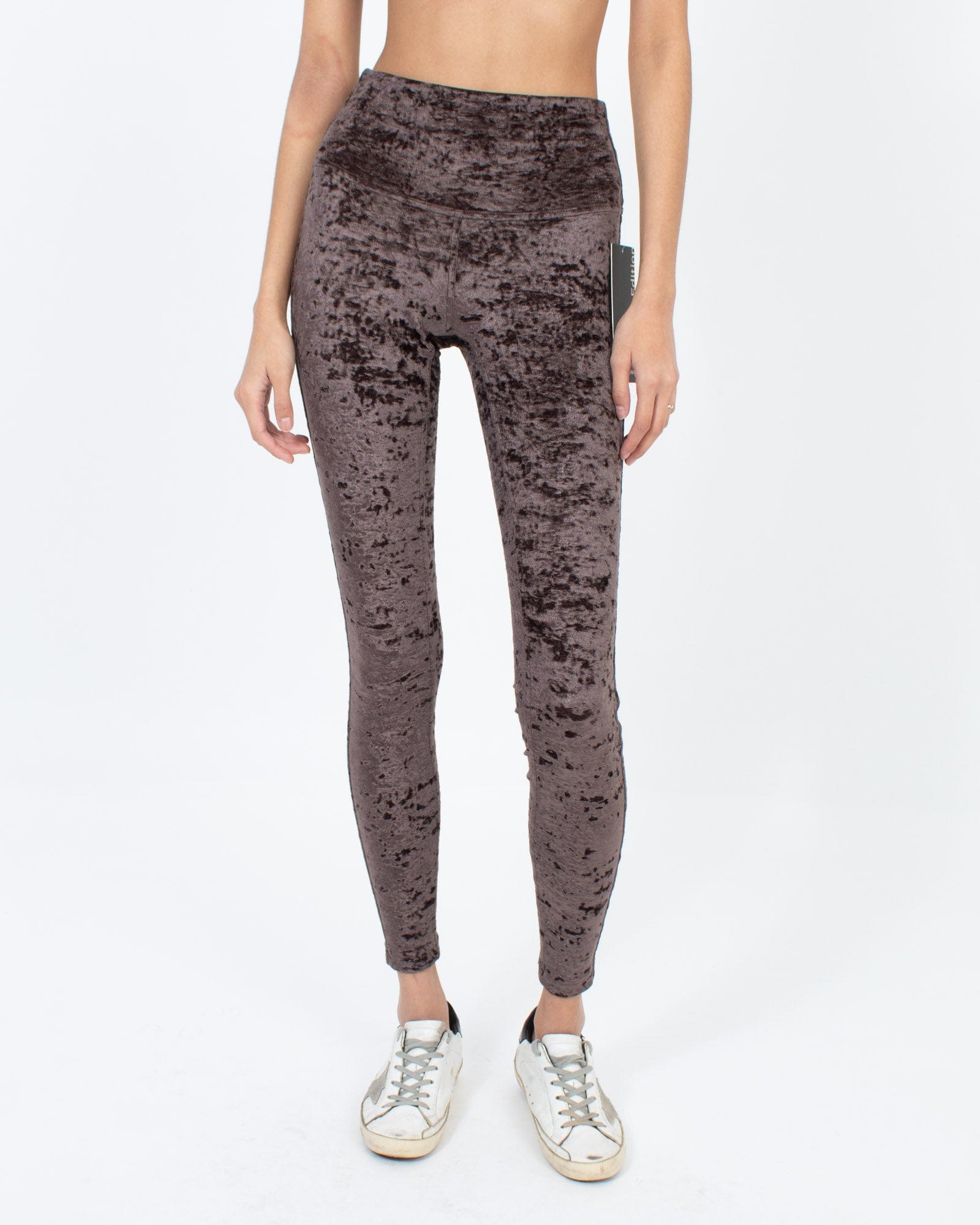 Wunder Lounge Velvet Leggings - The Revury