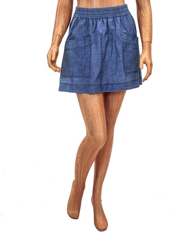 M.i.h Clothing Small Chambray Mini Skirt