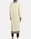 MADELEINE THOMPSON Clothing Medium "Anita" Houndstooth Trimmed Duster