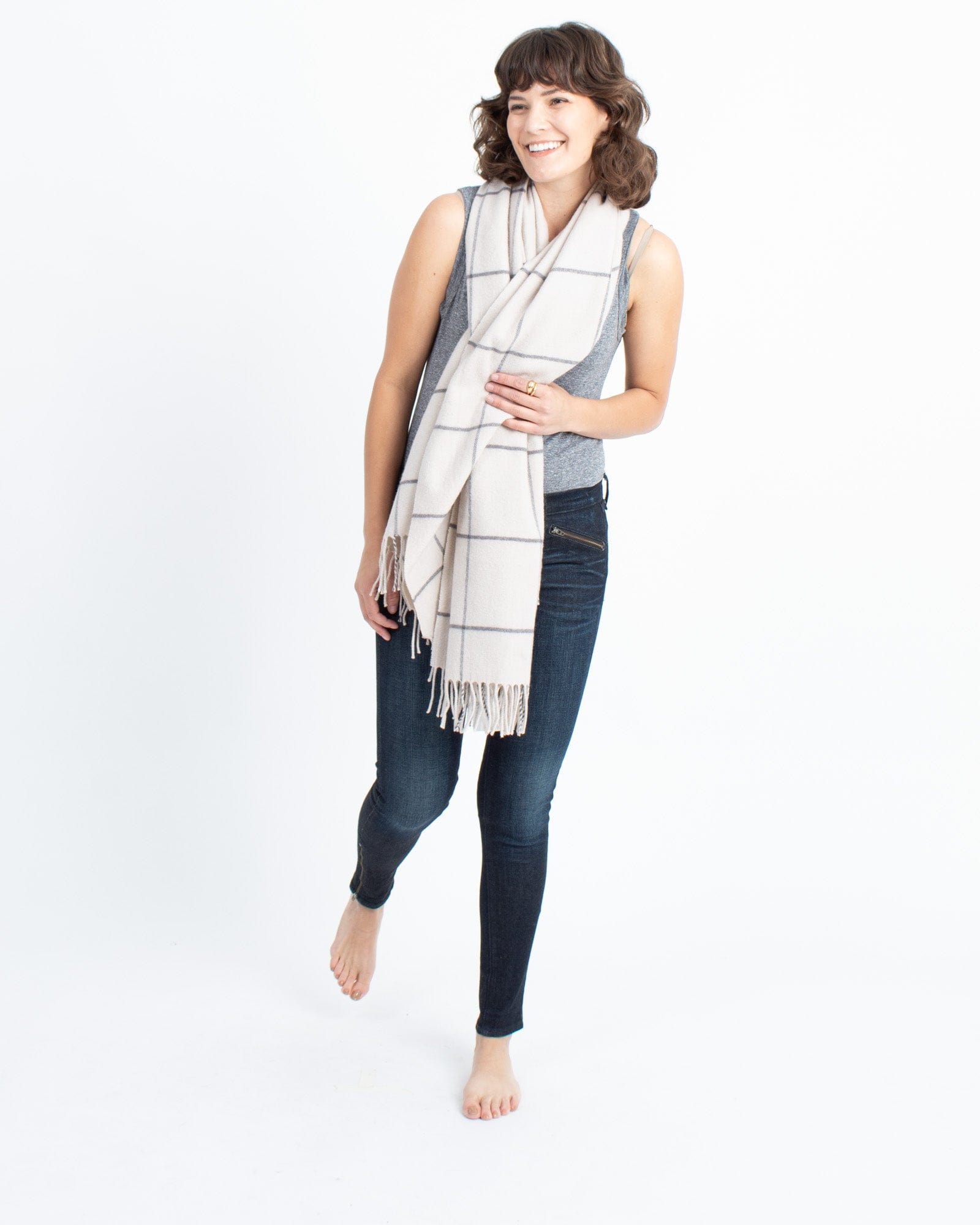 Buffalo Check Cape Scarf