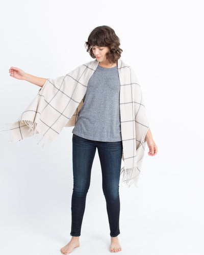 Madewell Accessories One Size "Buffalo Check Cape Scarf"
