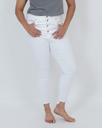 Madewell Clothing Large | US 32 "10" High-Rise Skinny Crop" Jean