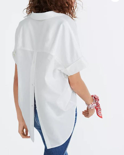 Madewell Clothing Medium "Courier" Button-Back Shirt