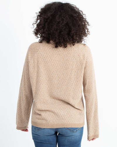 Madewell Clothing Medium Printed Turtleneck Sweater