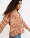 Madewell Clothing Medium "Space-Dyed Waller Crop Cardigan"