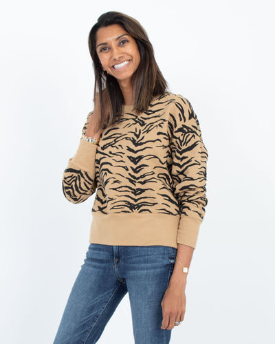 Madewell Clothing Medium Tiger Print sweatshirt