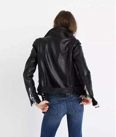 Madewell Clothing Medium "Ultimate" Leather Motorcycle Jacket