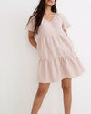 Madewell Clothing Small Linen-Blend "Lorelei" Mini Dress