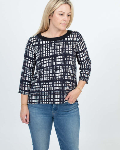 Madewell Clothing Small Printed Silk Blouse