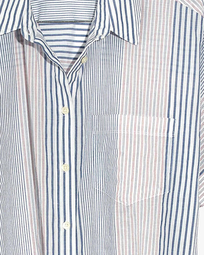 Madewell Clothing Small Short-Sleeve Tie-Front Shirt