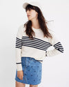 Madewell Clothing Small Waffle Striped Sweater