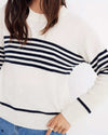 Madewell Clothing Small Waffle Striped Sweater