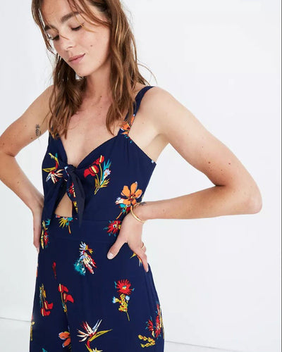 Madewell Clothing XS | 2 "Plumeria" Cut Out Jumpsuit
