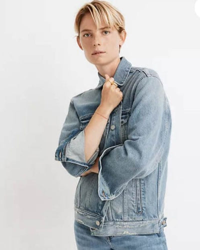 Madewell Clothing XS "The Oversized Trucker" Jean Jacket